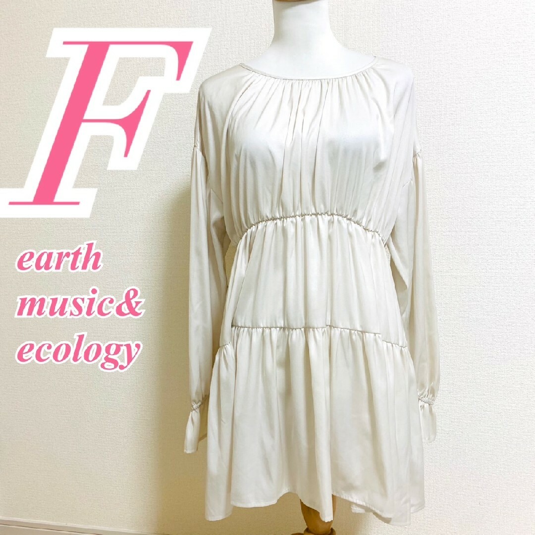 earth music & ecology(アースミュージックアンドエコロジー)のアースミュージックアンドエコロジー　ブラウス　F　オフホワイト　ティアード レディースのトップス(シャツ/ブラウス(長袖/七分))の商品写真