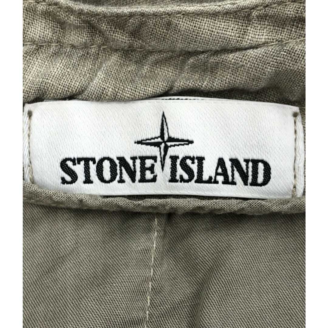 STONE ISLAND(ストーンアイランド)の美品 ストーンアイランド リネンハーフパンツ メンズ 28 メンズのパンツ(ショートパンツ)の商品写真