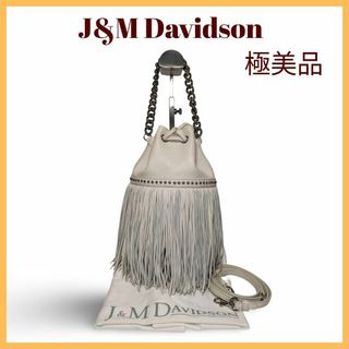 ジェイアンドエムデヴィッドソン(J&M DAVIDSON)の【極美品】J&M Davidson　フリンジカーニバルS　3way ホワイト(ショルダーバッグ)