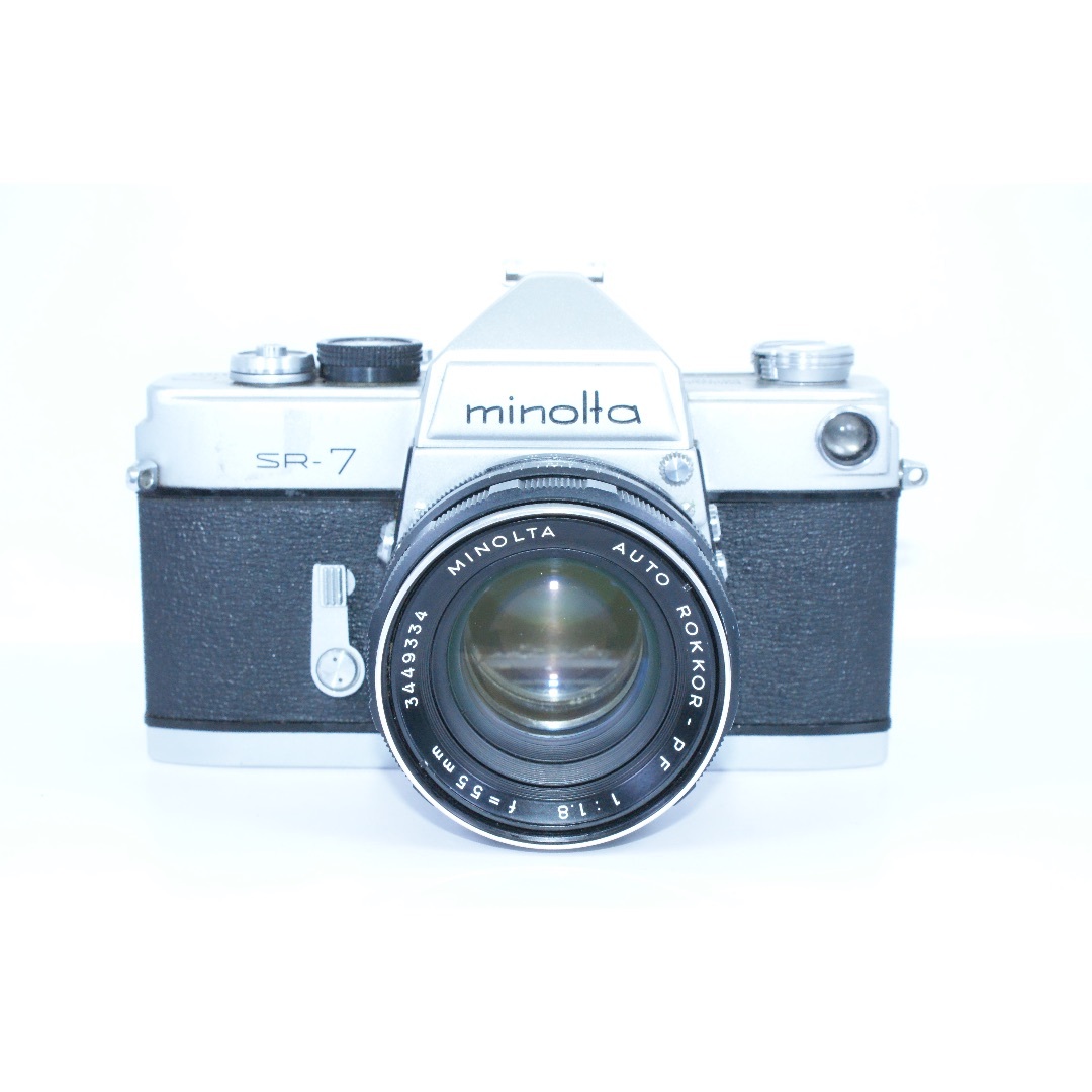 KONICA MINOLTA(コニカミノルタ)のMINOLTA SR-7(+ROKKOR-PF 55mm F1.8)#330 スマホ/家電/カメラのカメラ(フィルムカメラ)の商品写真