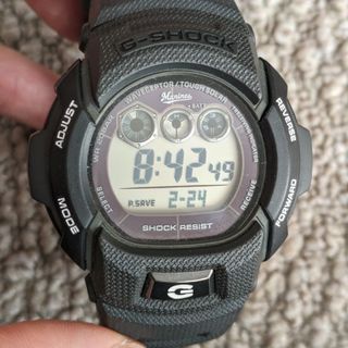 ジーショック(G-SHOCK)の美品　Gショック　GW-002JLOTTE-8AJF　ロッテ　限定　ブラック　黒(腕時計(デジタル))