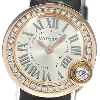 カルティエ(Cartier)のカルティエ CARTIER WJBL0004 バロン ブラン ドゥ カルティエ K18PG クォーツ レディース _799054(腕時計)
