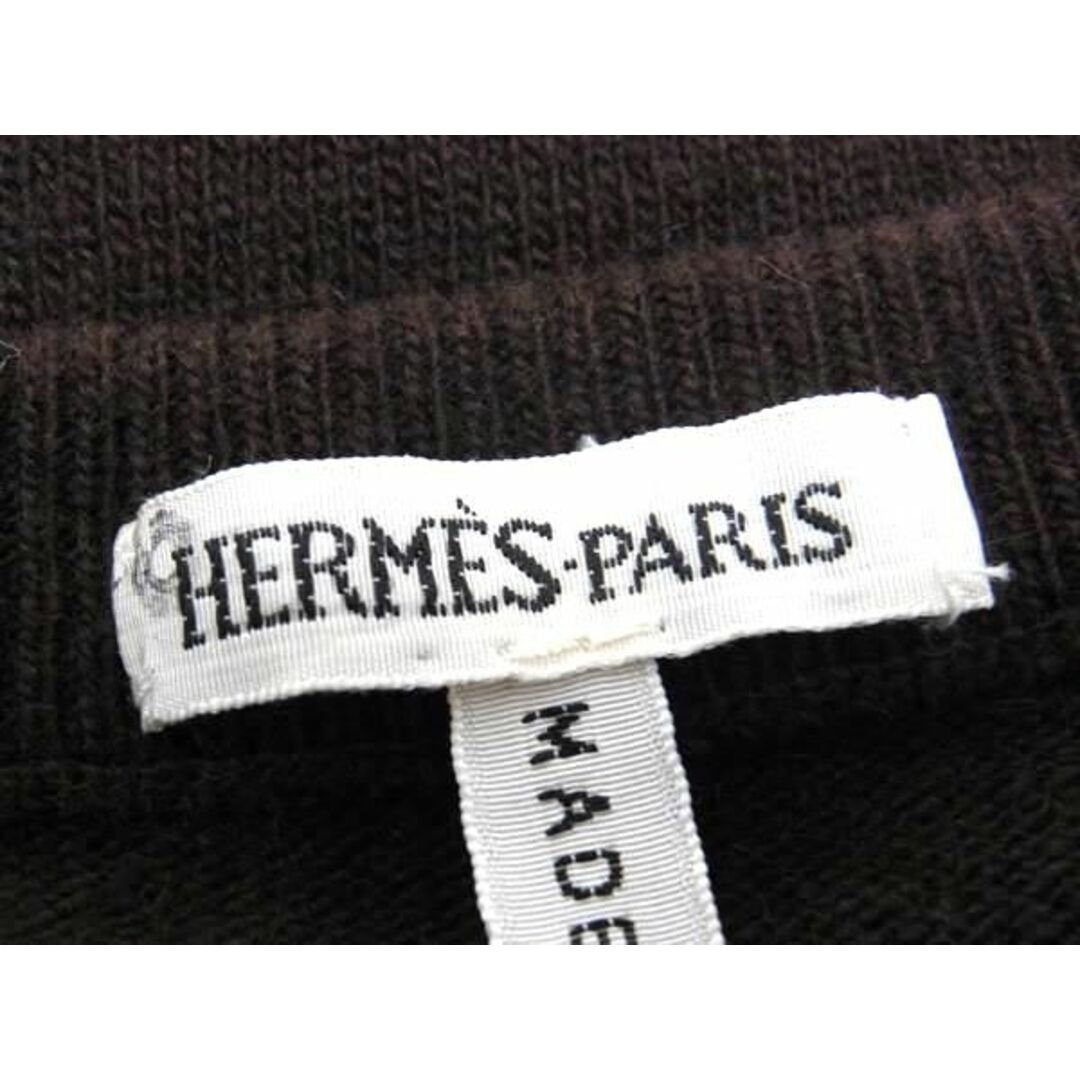 Hermes(エルメス)の■極美品■ HERMES エルメス マルジェラ期 セリエボタン カシミヤ100% 長袖 カーディガン トップス  サイズ XS 洋服 ブラウン系 AU5190  レディースのトップス(カーディガン)の商品写真