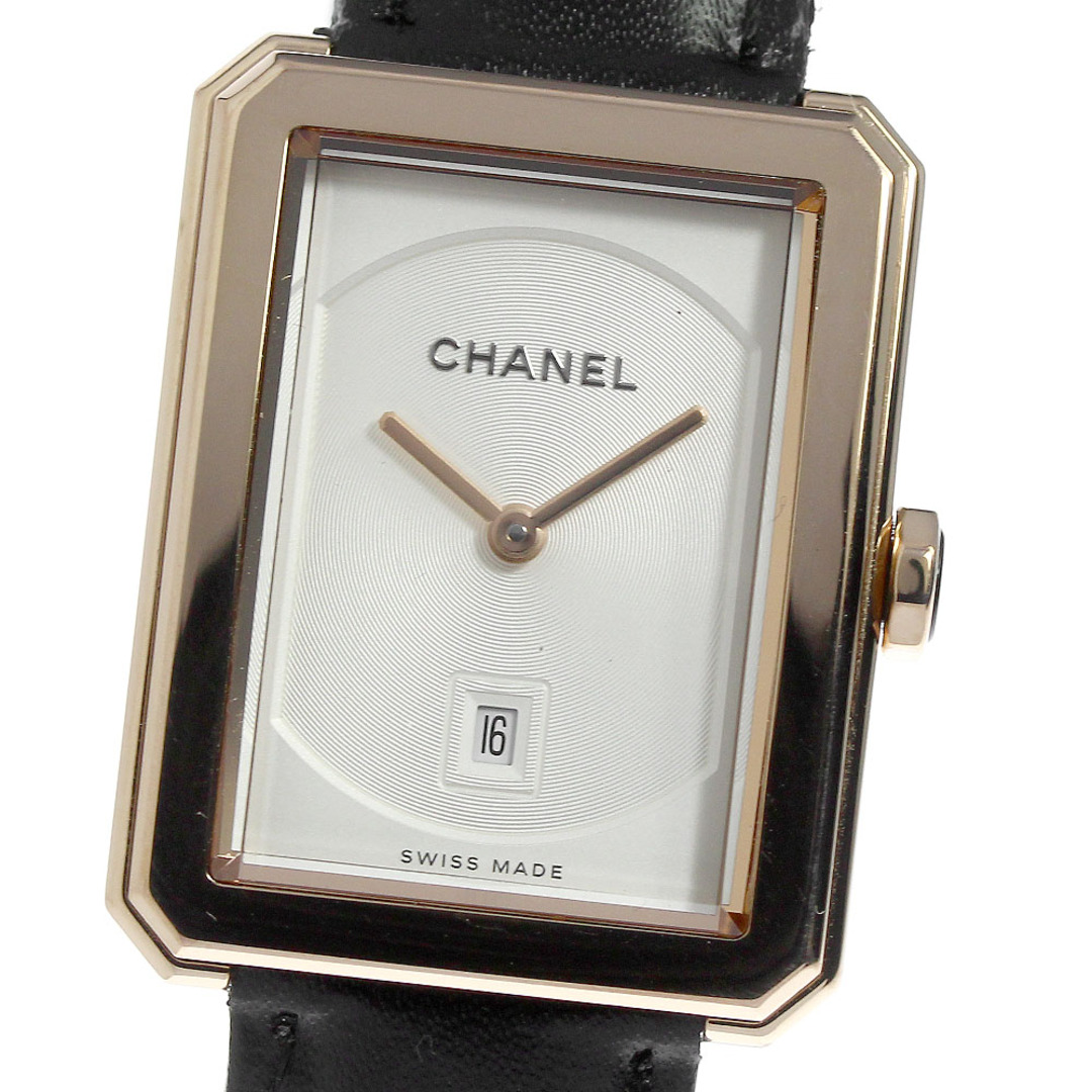 CHANEL(シャネル)のシャネル CHANEL H4313 ボーイフレンド 18Kベージュゴールド デイト クォーツ ボーイズ _800501 メンズの時計(腕時計(アナログ))の商品写真