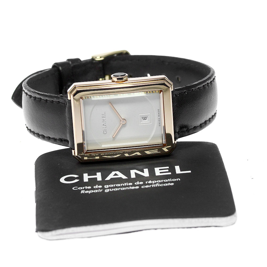 CHANEL(シャネル)のシャネル CHANEL H4313 ボーイフレンド 18Kベージュゴールド デイト クォーツ ボーイズ _800501 メンズの時計(腕時計(アナログ))の商品写真