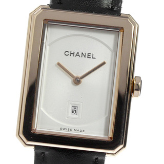 シャネル(CHANEL)のシャネル CHANEL H4313 ボーイフレンド 18Kベージュゴールド デイト クォーツ ボーイズ _800501(腕時計(アナログ))