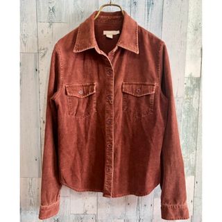 ジェイクルー(J.Crew)のJ.CREW ジェイクルー コーデュロイシャツ ブラウン系 レディースS(シャツ/ブラウス(長袖/七分))