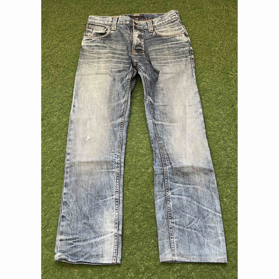 Nudie Jeans(ヌーディジーンズ)のnudie jeans ヌーディージーンズ NJ3254 革パッチ w32L32 メンズのパンツ(デニム/ジーンズ)の商品写真