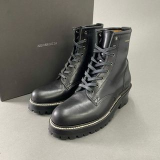 7f8 《美品》 ANACHRONISM アナクロニズム ANN-00185 LOGGER BOOTS ロガーブーツ レースアップ レザー 8 vibramソール メンズ 男性用(ブーツ)