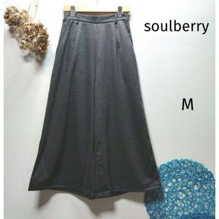 ソウルベリー(SOULBERRY)のsoulberry ソウルベリー　ポンチワイドパンツ　M(カジュアルパンツ)