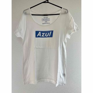 アズールバイマウジー(AZUL by moussy)のAZUL by moussy  半袖Tシャツ カットソー ホワイト(Tシャツ(半袖/袖なし))