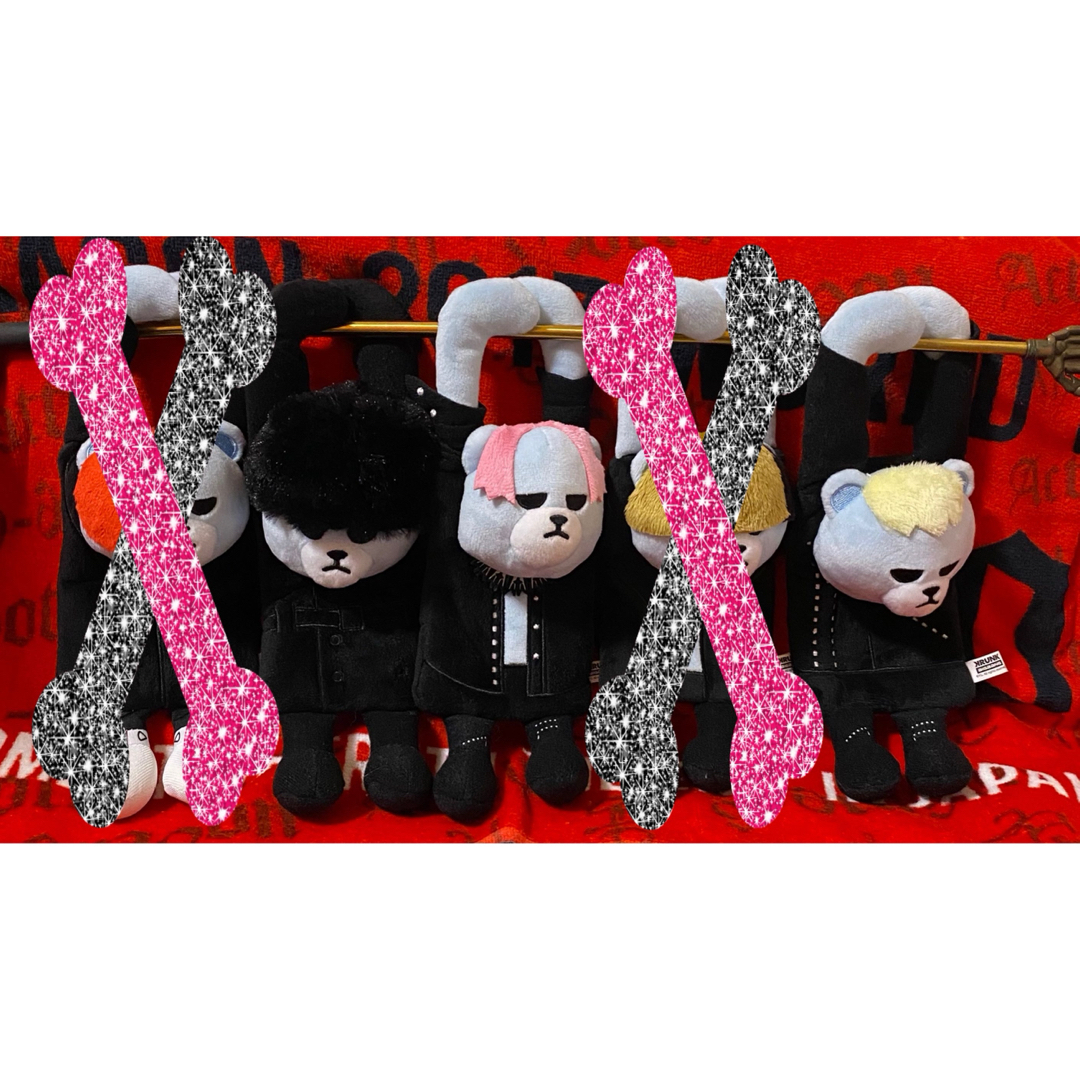 BIGBANG(ビッグバン)の⚛️BIGBANG KRUNK クランク ぶら下がりマスコット 4個 エンタメ/ホビーのCD(K-POP/アジア)の商品写真