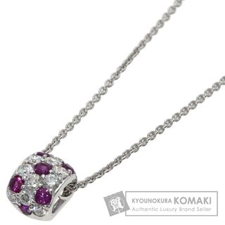 ミキモト(MIKIMOTO)のMIKIMOTO ルビー ダイヤモンド ネックレス K18WG レディース(ネックレス)