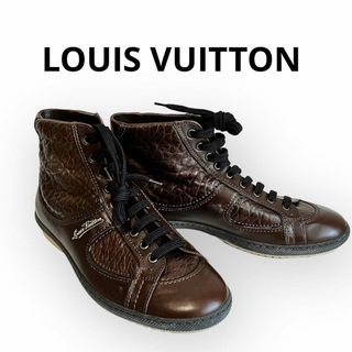 ルイヴィトン(LOUIS VUITTON)の【特別価格】未使用❤︎LOUIS VUITTONメンズレザーハイカットスニーカー(スニーカー)