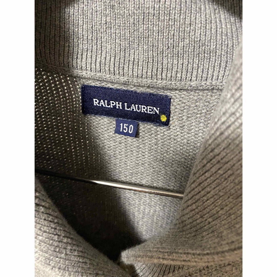 POLO RALPH LAUREN(ポロラルフローレン)のラルフローレン ショールカラー カーディガン  キッズ150 レディース XXS キッズ/ベビー/マタニティのキッズ服女の子用(90cm~)(カーディガン)の商品写真