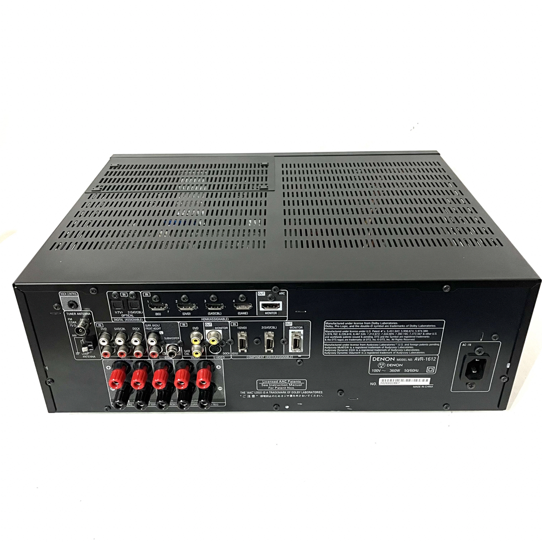 動作確認済】DENON AVサラウンドレシーバー AVR-1612 AVアンプ 動作確認済】DENON AVサラウンドレシーバー AVR-1612 AVアンプ