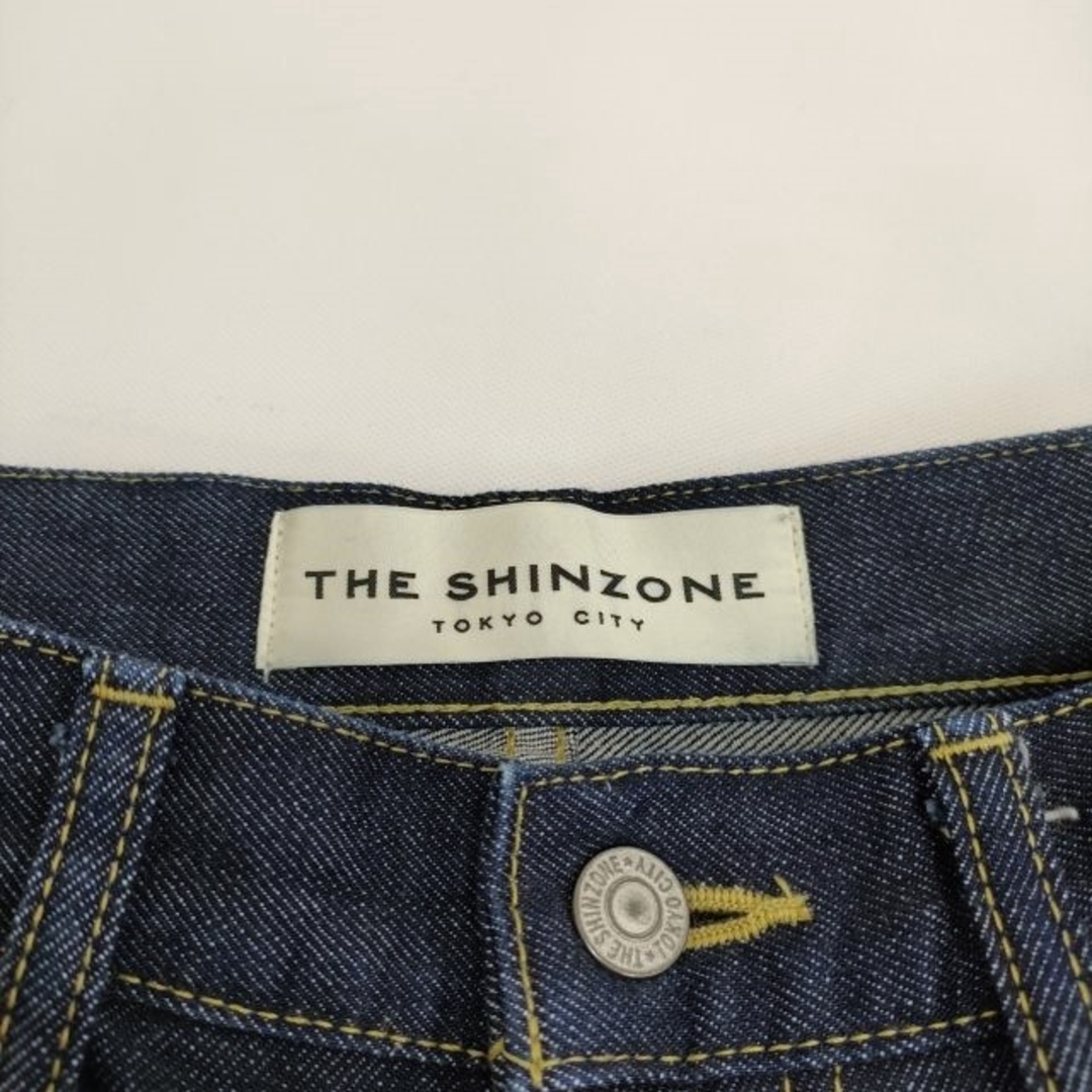 Shinzone(シンゾーン)のShinzone ANNIE JEANS アニージーンズ ハイウエスト 22AMSPA04 サイズ34 デニムパンツ ネイビー レディース シンゾーン【中古】4-0211G♪ レディースのパンツ(デニム/ジーンズ)の商品写真