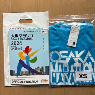 2024年(令和6年2月25日(日)開催)大阪マラソンTシャツXS/パンフレット(Tシャツ(半袖/袖なし))