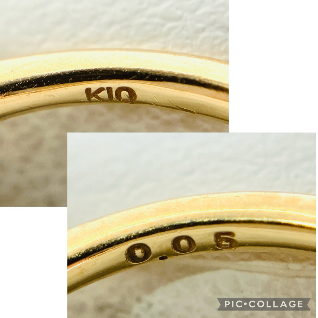 K10 ダイヤモンド リング D: 0.05ct レディースのアクセサリー(リング(指輪))の商品写真