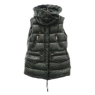 モンクレール(MONCLER)のMONCLER モンクレール BEAUMESNIL ボームスニル ジップアップフーディー ダウンベスト オリーブ(ダウンベスト)