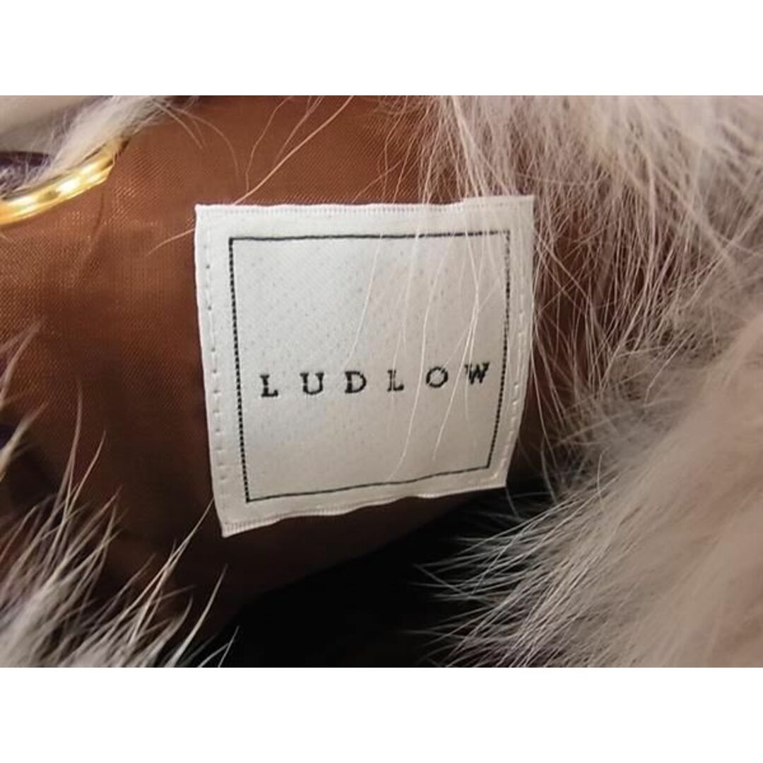 LUDLOW(ラドロー)の■新品同様■ LUDLOW ラドロー フォックスファー ショルダーバッグ 肩掛けかばん レディース ブラウン系×ピンク系 AS6321  レディースのバッグ(ショルダーバッグ)の商品写真
