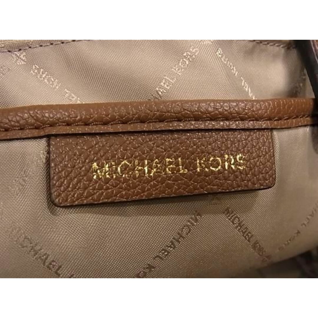 Michael Kors(マイケルコース)の■新品同様■ MICHAEL KORS マイケルコース MK柄 PVC×レザー リュックサック バックパック レディース アイボリー系 AS4740  レディースのファッション小物(その他)の商品写真