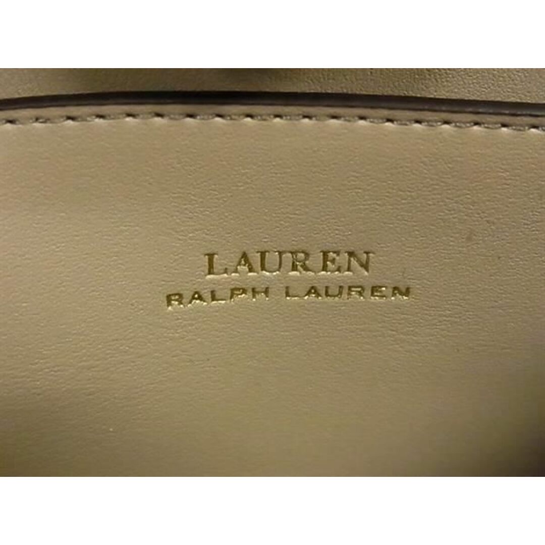 Ralph Lauren(ラルフローレン)の■新品同様■ LAUREN RALPH LAUREN ローレンラルフローレン レザー 巾着型 クロスボディ ショルダーバッグ イエロー系 CE0002 メンズのバッグ(トートバッグ)の商品写真