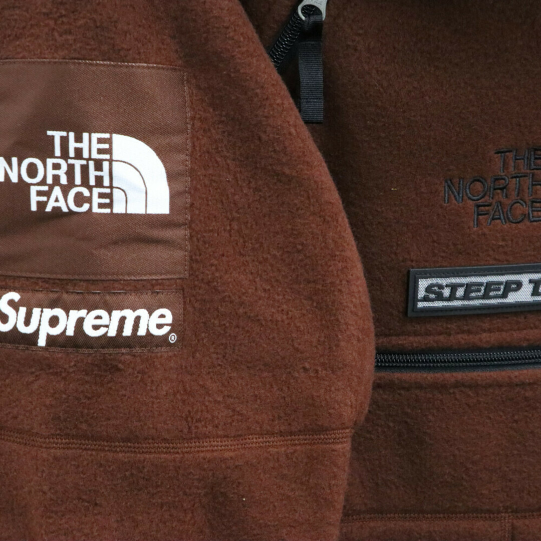 Supreme(シュプリーム)のSUPREME シュプリーム 22AW×THE NORTH FACE Steep Tech Fleece スティープテックフリース フーディー 長袖パーカー ブラウン NA522081 メンズのジャケット/アウター(フライトジャケット)の商品写真