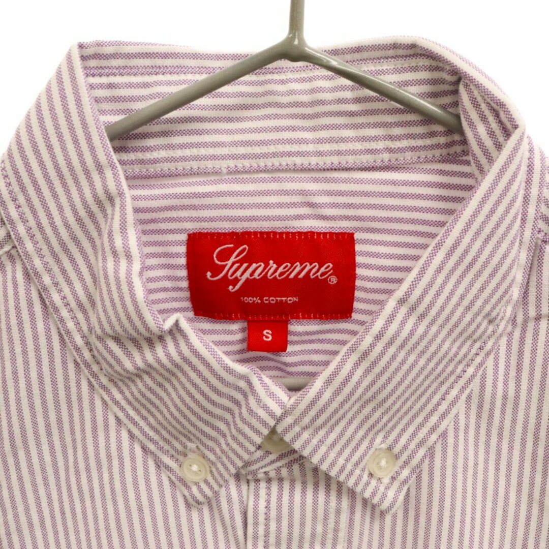 Supreme(シュプリーム)のSUPREME シュプリーム 18SS Oxford Shirt Blue Color Block Stripe オックスフォードストライプカラーブロック長袖シャツ マルチカラー メンズのトップス(シャツ)の商品写真