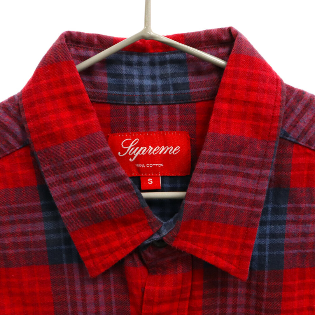 定期入れの
 SUPREME シュプリーム SUPREME 11AW シャツ Ombre Ombre 11AW Plaid シュプリーム Shirt オンブレプレイドフランネル長袖シャツ L レッド トップス 3