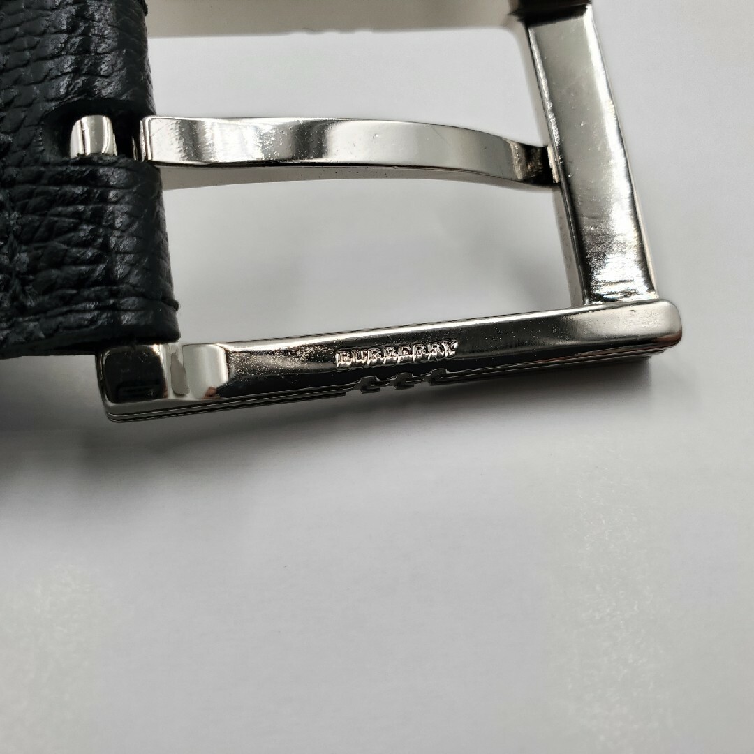 BURBERRY(バーバリー)の【B-10】【BURBERRY】バーバリー　紳士レザーベルト　黒　新品未使用 メンズのファッション小物(ベルト)の商品写真