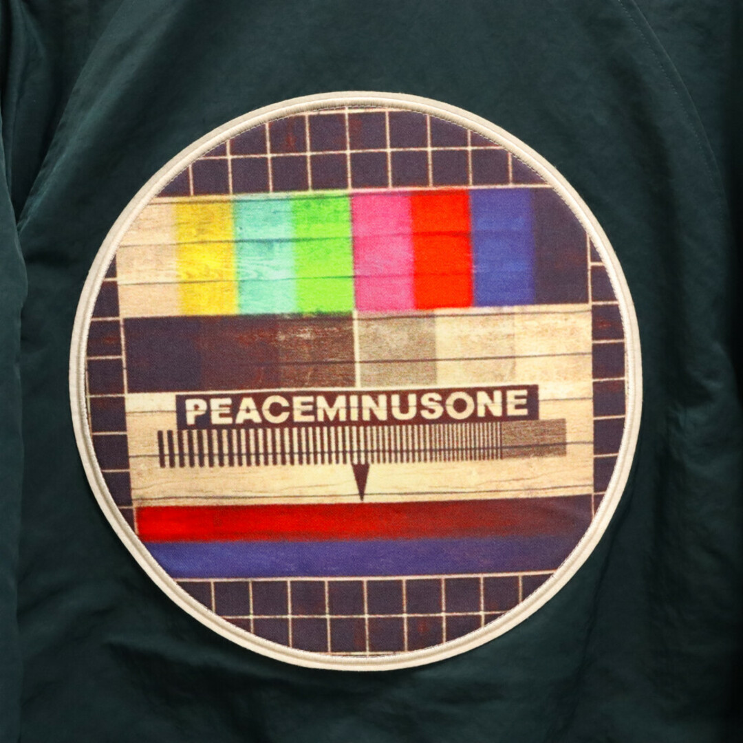 PEACEMINUSONE(ピースマイナスワン)のpeaceminusone ピースマイナスワン BOMBER JACKET #1 バックロゴ ボンバージャケット グリーン メンズのジャケット/アウター(フライトジャケット)の商品写真