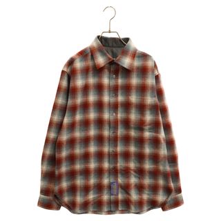 マルタンマルジェラ(Maison Martin Margiela)のMaison Margiela メゾンマルジェラ 23AW×PENDLETON ペンドルトン ダブルネームオーバーサイズチェック長袖シャツ ブルー/ボルドー S67DT0002(シャツ)