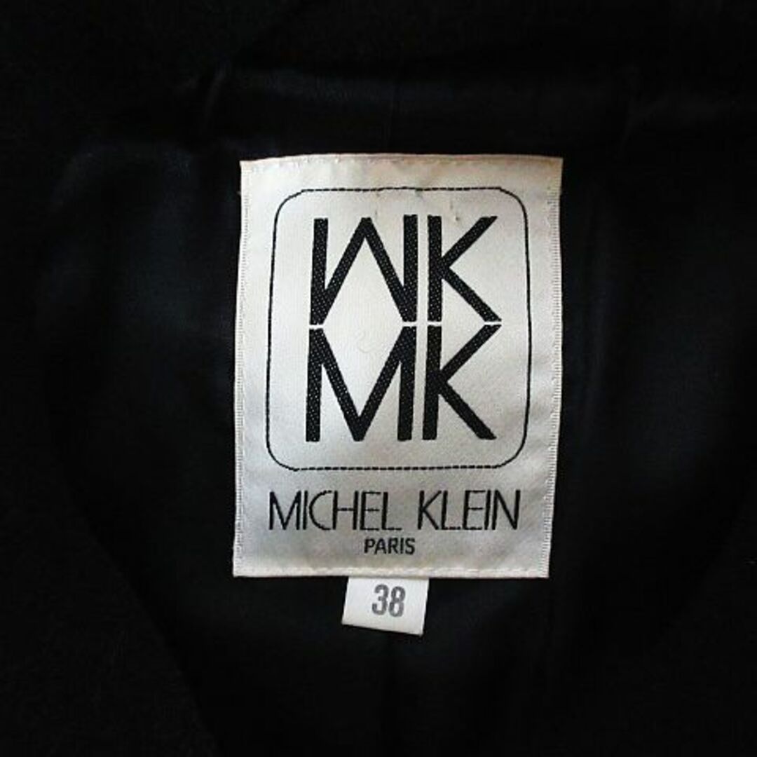MK MICHEL KLEIN(エムケーミッシェルクラン)のエムケー ミッシェルクラン コート 長袖 フーディ ロング丈 38 ブラック レディースのジャケット/アウター(その他)の商品写真