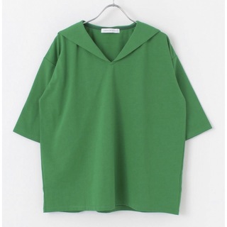 グリーン半袖シャツ(シャツ/ブラウス(半袖/袖なし))