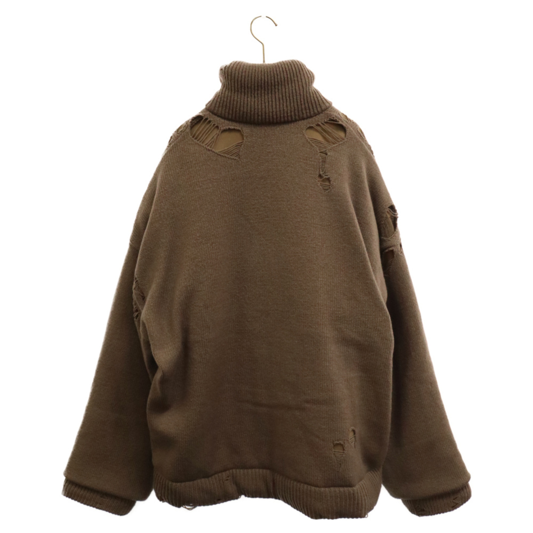 MIHARAYASUHIRO(ミハラヤスヒロ)のMIHARA YASUHIRO ミハラヤスヒロ 23AW Padded Zip Knit パテッド ジップニット ジャケット ブラック A11CD501 メンズのジャケット/アウター(フライトジャケット)の商品写真