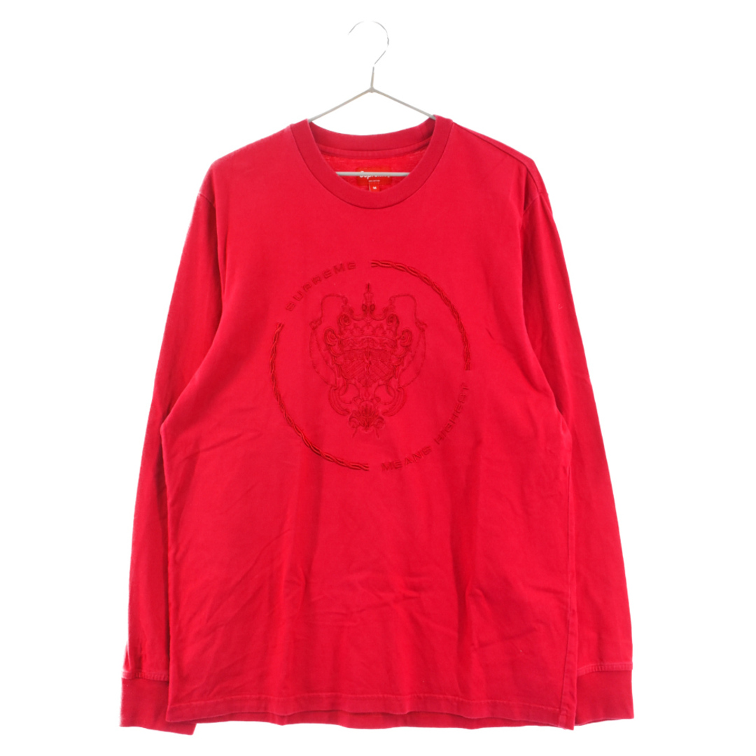 Supreme(シュプリーム)のSUPREME シュプリーム 18AW MEANS HIGHEST コットン半袖Tシャツ カットソー ピンク メンズのトップス(Tシャツ/カットソー(半袖/袖なし))の商品写真