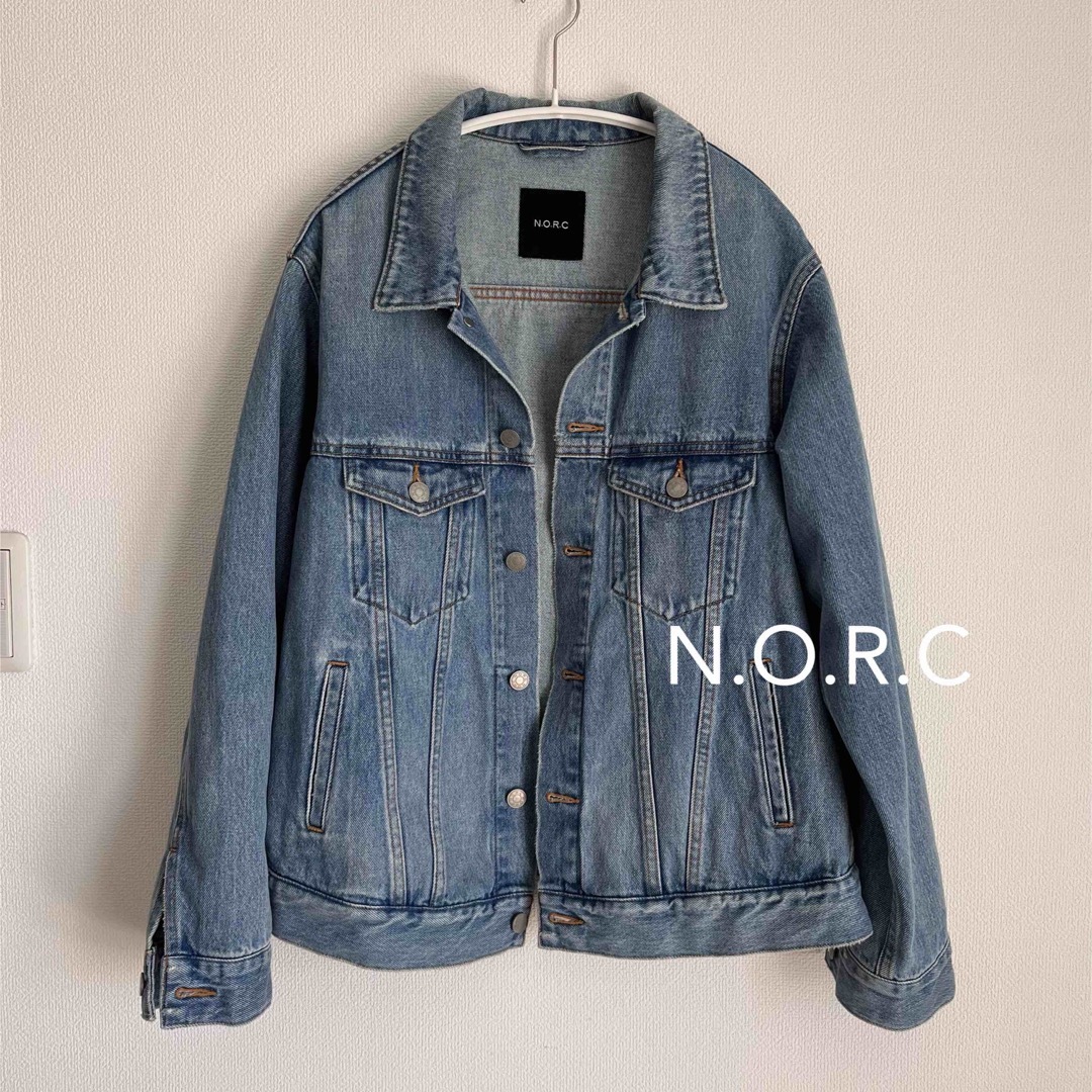 N.O.R.C(ノーク)のN.O.R.C ルーズシルエット Gジャン レディースのジャケット/アウター(Gジャン/デニムジャケット)の商品写真