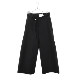 サカイ(sacai)のSacai サカイ 23AW Suiting Bonding Pants スーチング ボンディングベルテッド ワイドパンツ ブラック 23‐06908(その他)