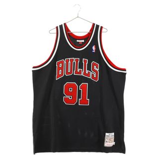 Mitchell&Ness ミッチェル アンド ネス Chikago BULLS DENIS RODMAN シカゴブルズ デニスロッドマン ユニフォーム タンクトップ ブラック/レッド(タンクトップ)