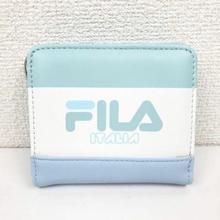 フィラ(FILA)のFILA 2つ折り財布 くすみカラー配色デザイン 折りたたみ コンパクト ミント(財布)