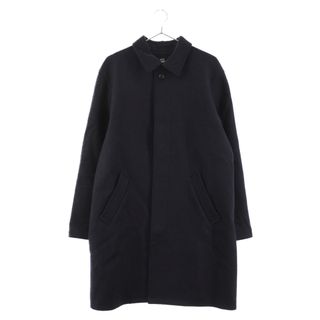 A.P.C - LOOK使用 A.P.C. ウールツイードマックコート ダークネイビー A.P.C - LOOK使用 A.P.C. ウールツイードマックコート ダークネイビー