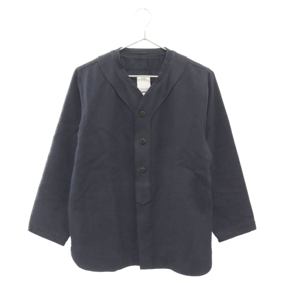 VISVIM(ヴィスヴィム)のVISVIM ヴィスヴィム 16AW DUGOUT SHIRT シルクブレンド ダグアウトシャツ ネイビー 0116205011031 メンズのトップス(シャツ)の商品写真