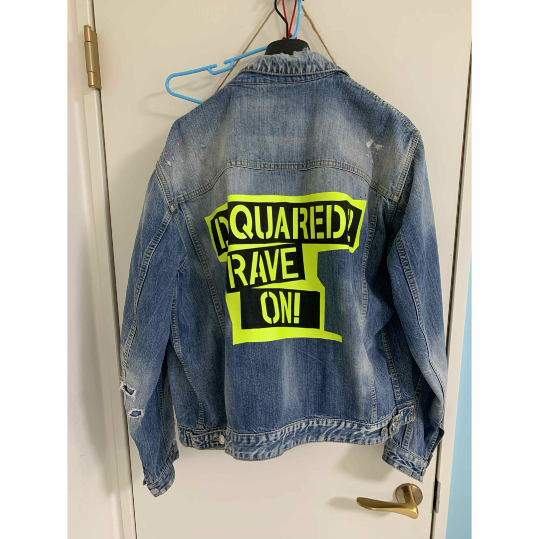 DSQUARED2(ディースクエアード)のDSQUARED2 RAVE ON OVER DENIM JACKET メンズのジャケット/アウター(Gジャン/デニムジャケット)の商品写真