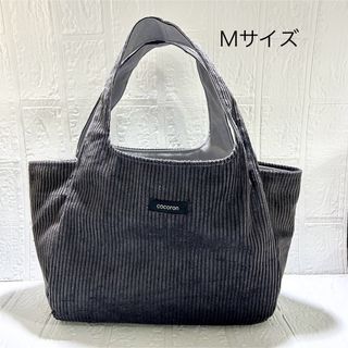 No.44   ハンドメイド　トートバッグ　グレー(バッグ)