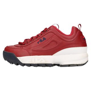 フィラ(FILA)のFILA フィラ Disruptor II Premium ディスラプター2 プレミアム ローカットスニーカー レッド US8.5/26.5cm 1FM00139-647(スニーカー)