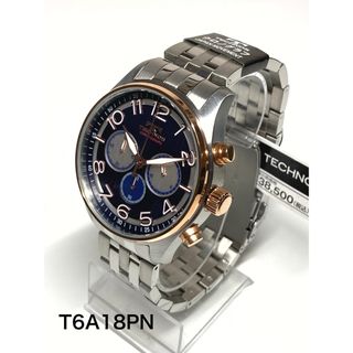 テクノス(TECHNOS)のテクノス  T6A18PN  クロノグラフ  ダークブルー(腕時計(アナログ))