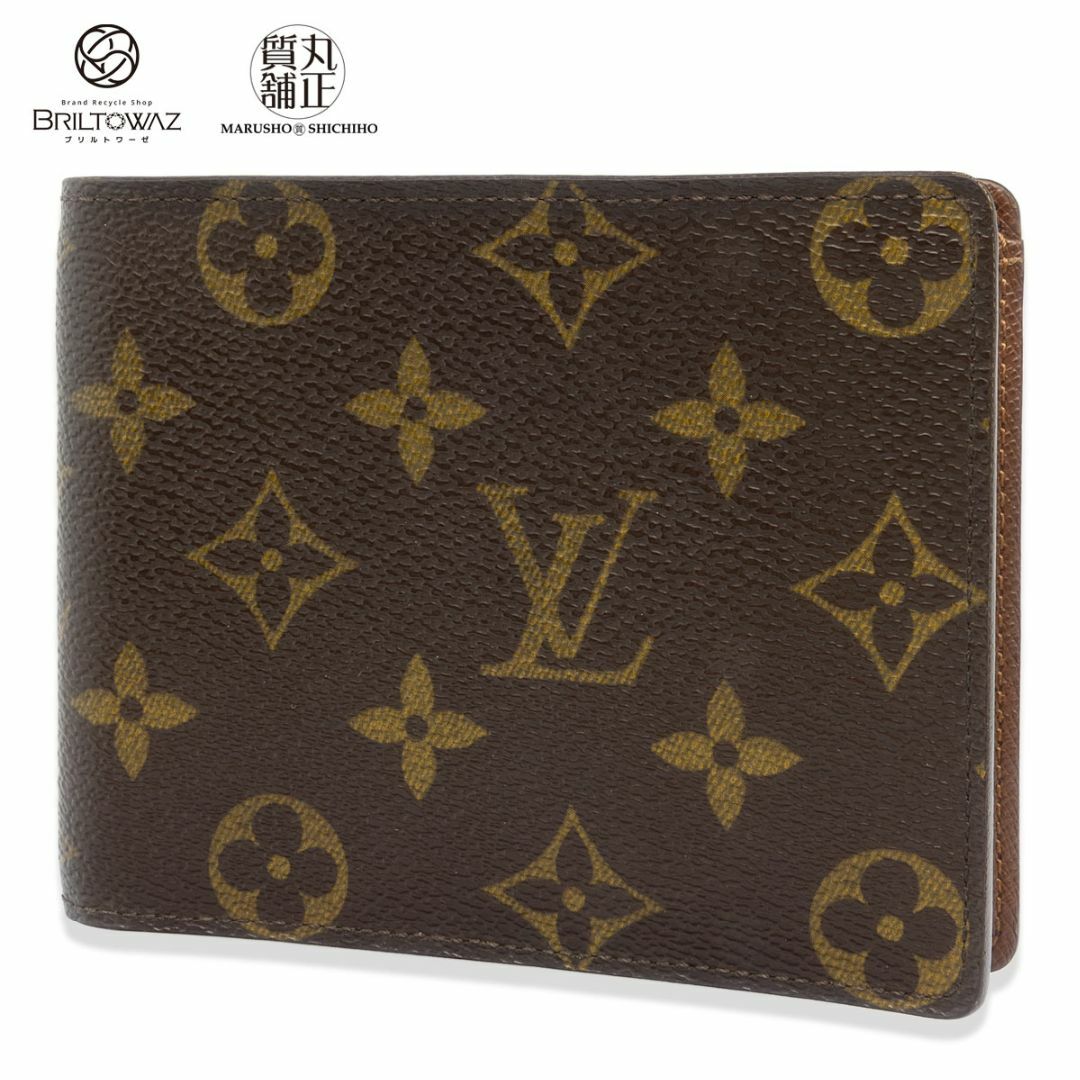 ルイヴィトン ポルトフォイユ・フロリン モノグラム M60026 コンパクト財布 メンズ IDケース LOUISVUITTON LV 二つ折り ミニ財布 USED【中古】【ブリルトワーゼ】【丸正質舗】【質屋】(M212227) メンズのファッション小物(折り財布)の商品写真