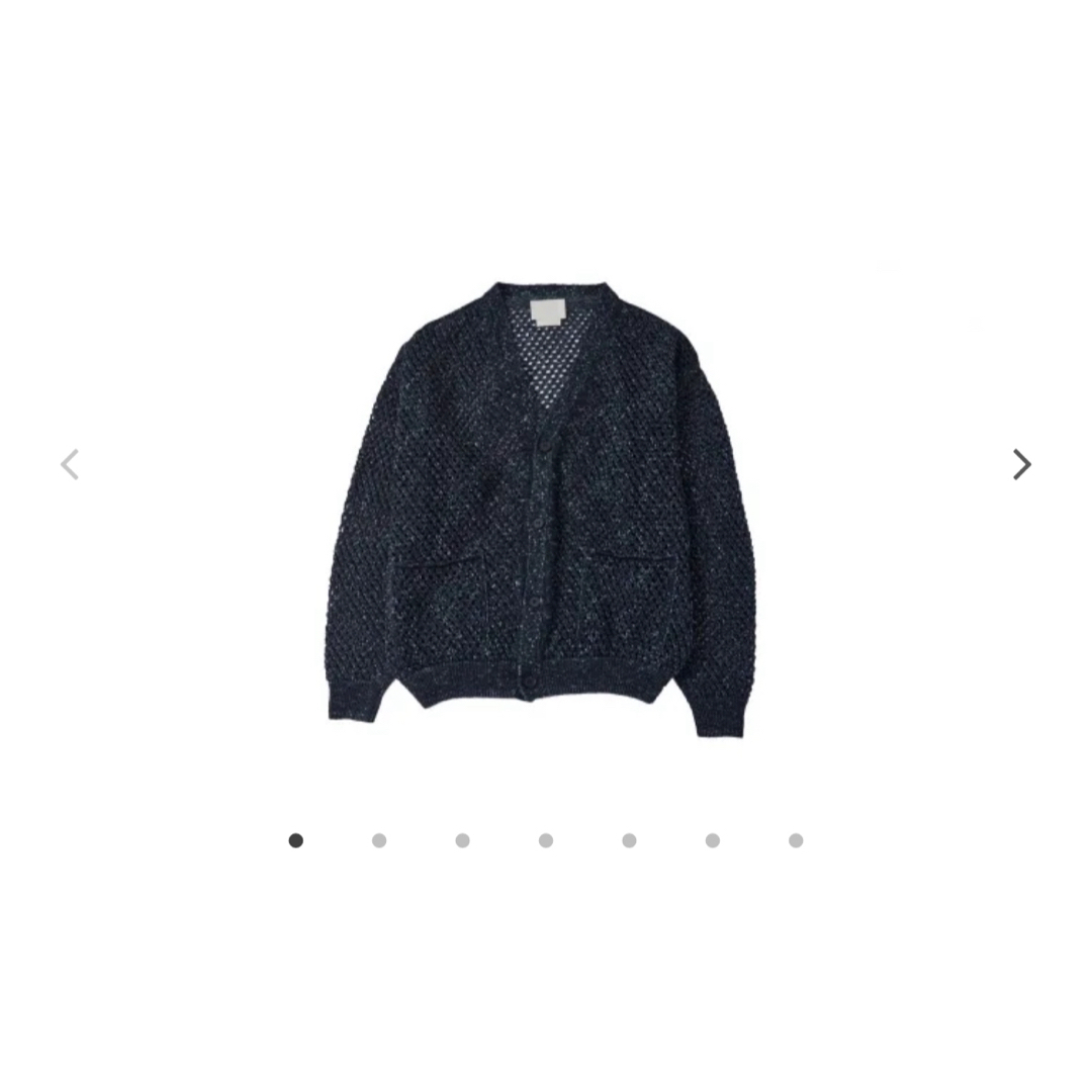 YOKE - YOKE / MESHED KNIT CARDIGAN(OCEAN NAVY)の通販 by w.'s YOKE - YOKE / MESHED KNIT CARDIGAN(OCEAN NAVY)の通販 by w.'s