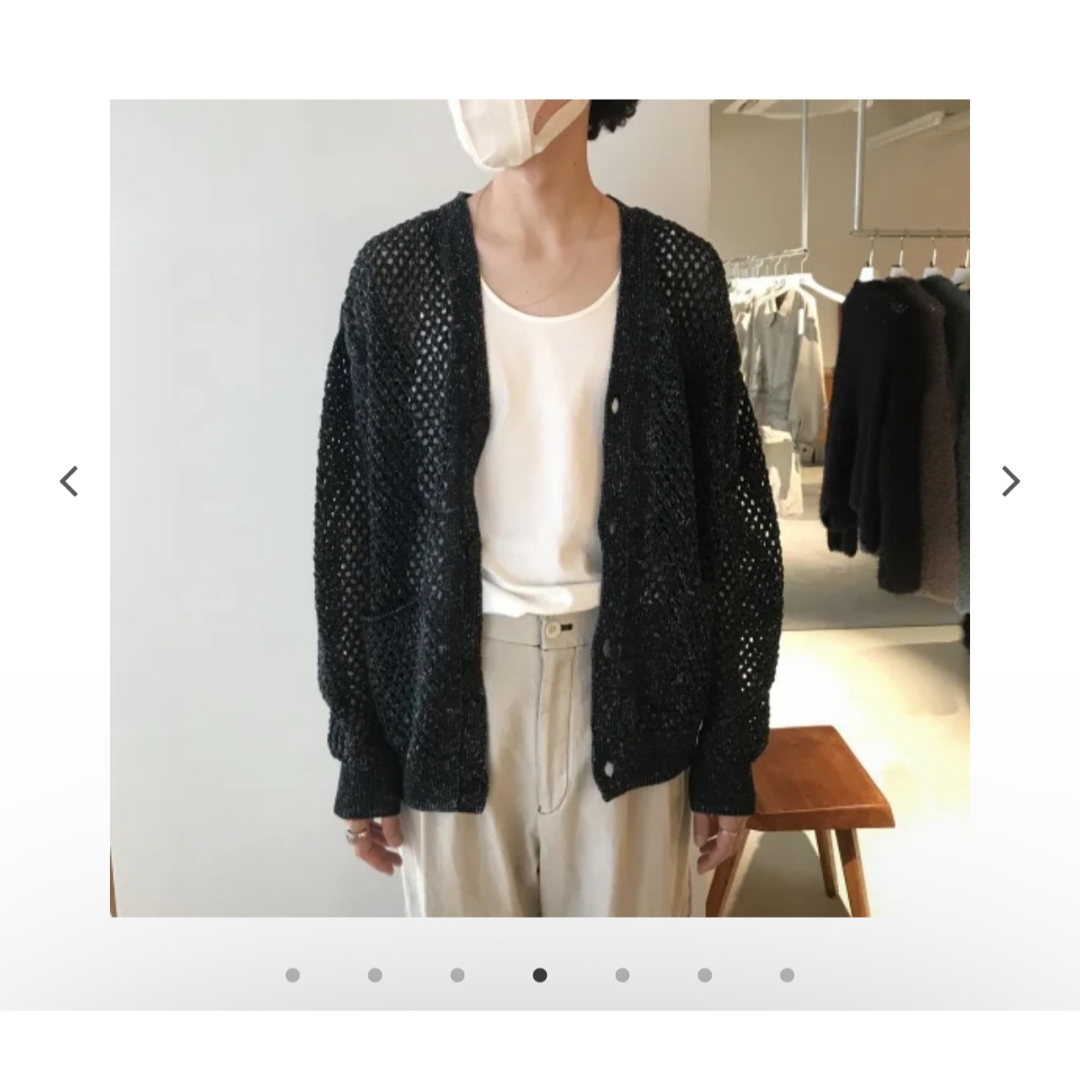 新作人気 YOKE / MESHED KNIT CARDIGAN(OCEAN NAVY) | palmsmg.org